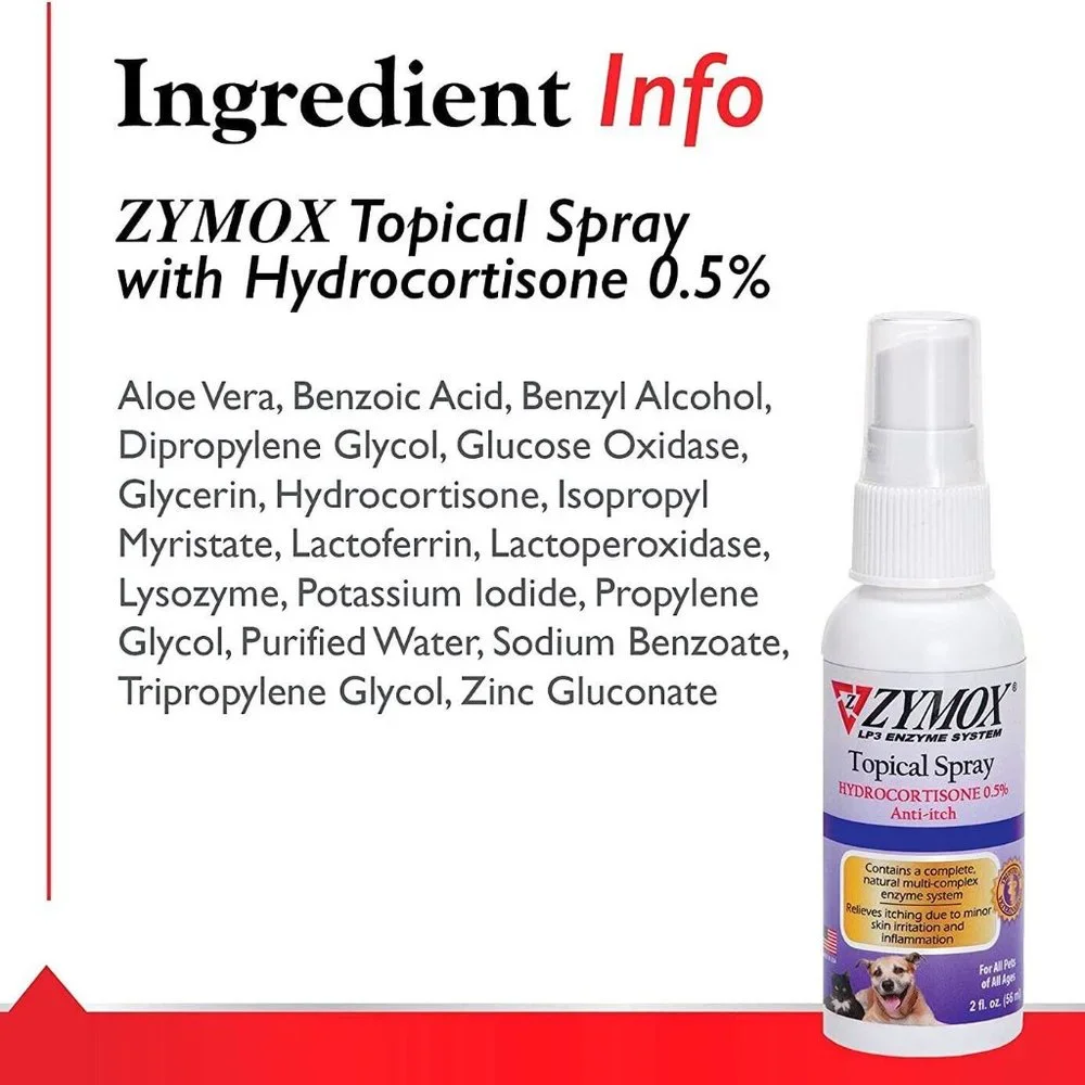 Zymox Topical Spray Infection and Wound Care 2 oz.